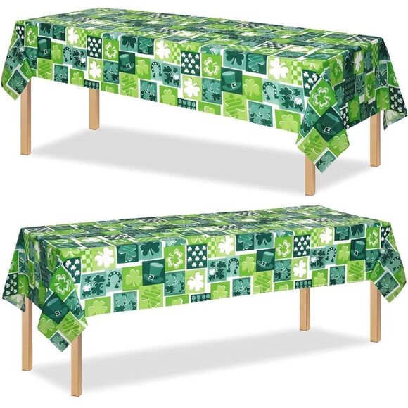 3 st Patrick Day flags and 3 tablecloths - Picture 2 of 8
